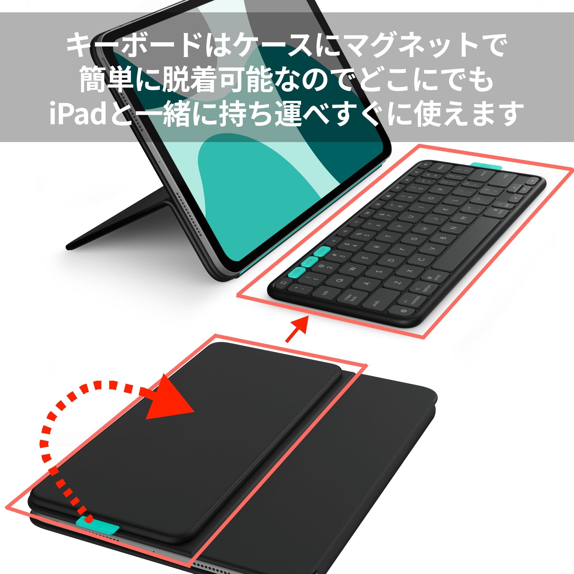 Amazon.co.jp: Logitech Flip Folio iK1185GRA Wireless Keyboard Case